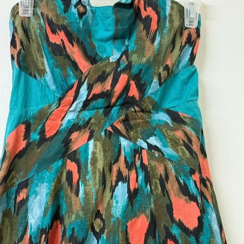 Anthropology girls from savoy Elegant Kids Formal Dress in Teal and Coral - Picture 12 of 16